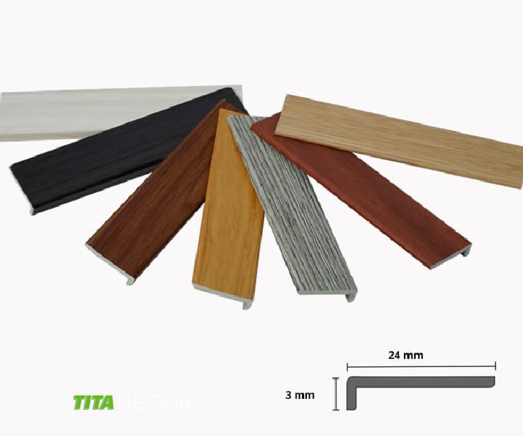 Nẹp chỉ nhựa cho sàn gỗ - Phụ kiện nẹp sàn gỗ TITA